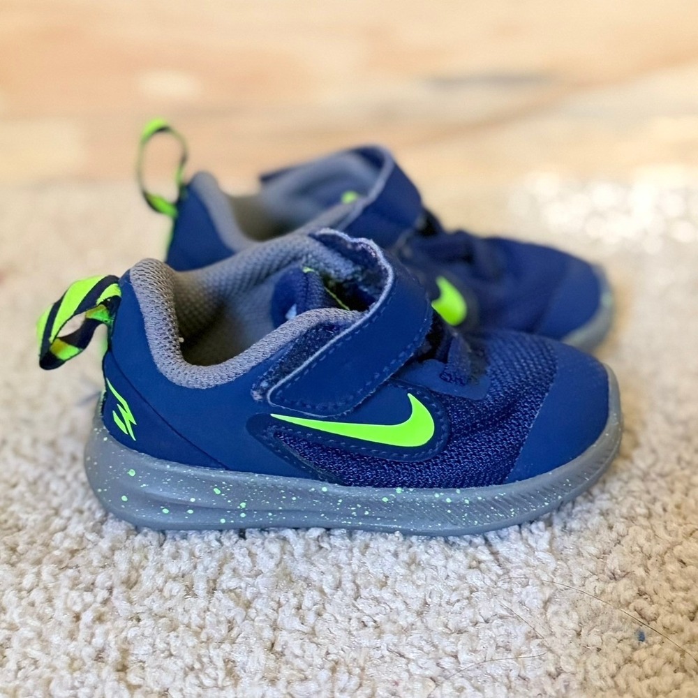 Toddler 4c Nike Sneakers Blue/Green